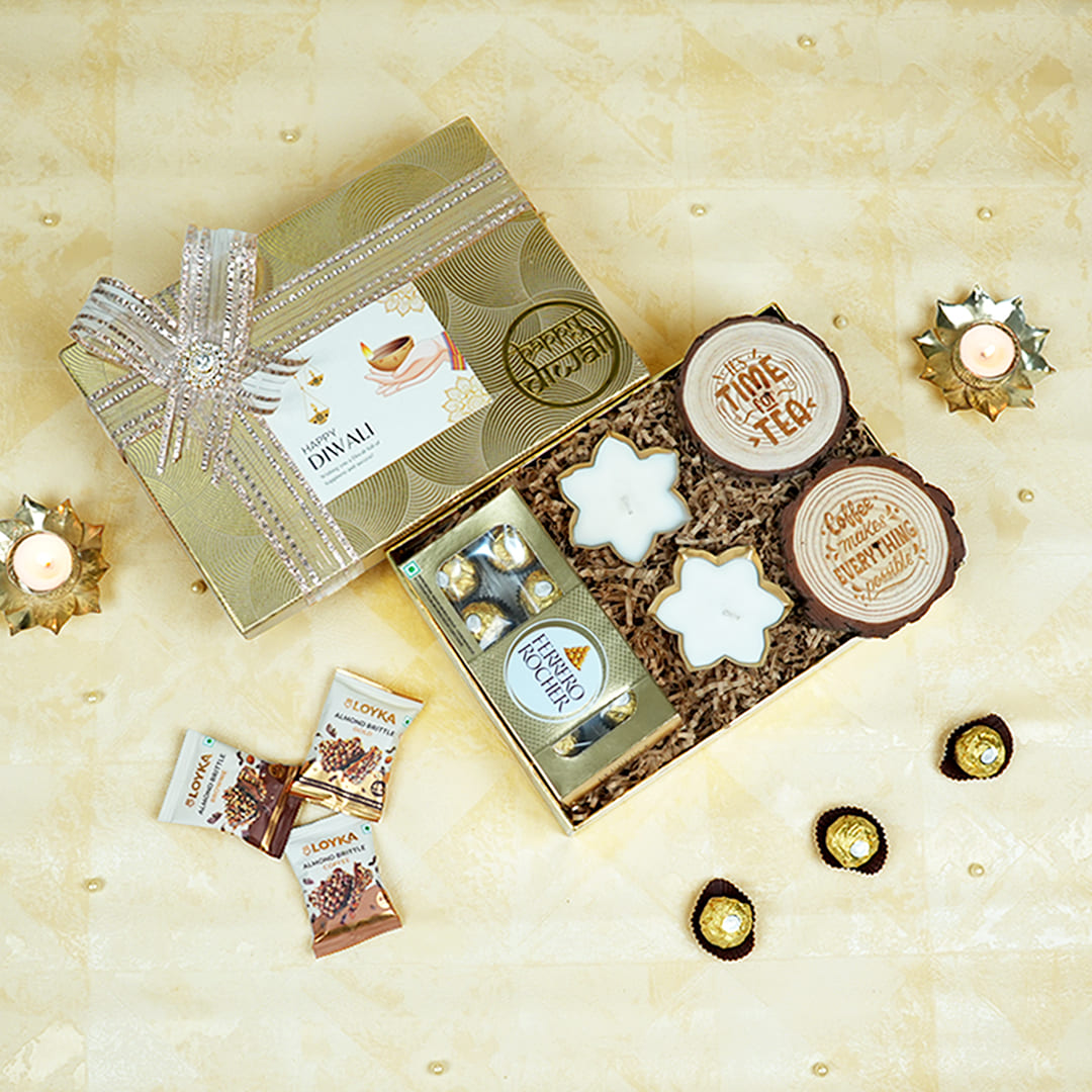 Luxury Diwali Gifts for Clients - Chocolates & Candles